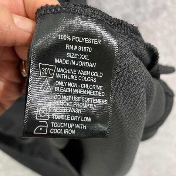 NWOT Bollé Men's XXL Black Polo Shirt 100% Polyester Short Sleeve Pattern - Picture 4 of 6